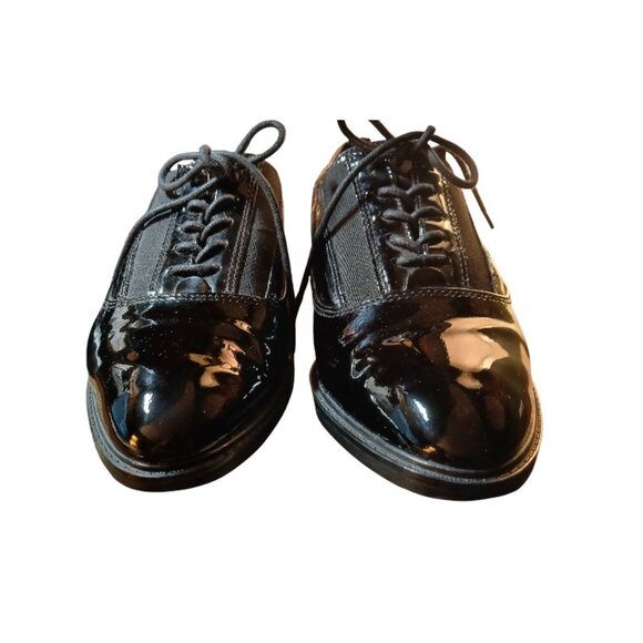 CALVIN KLEIN Black "Della" Patent Oxford Lace Up Loafers -EUC - Picture 9 of 11